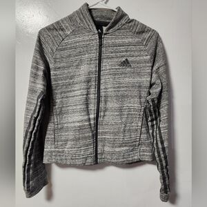 Adidas Women's Small Cropped Gray Jacket